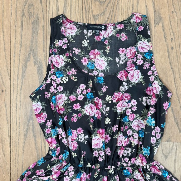 Cotton On Women’s Floral Sleeveless Dress with Pockets Size X-Small - Picture 2 of 9